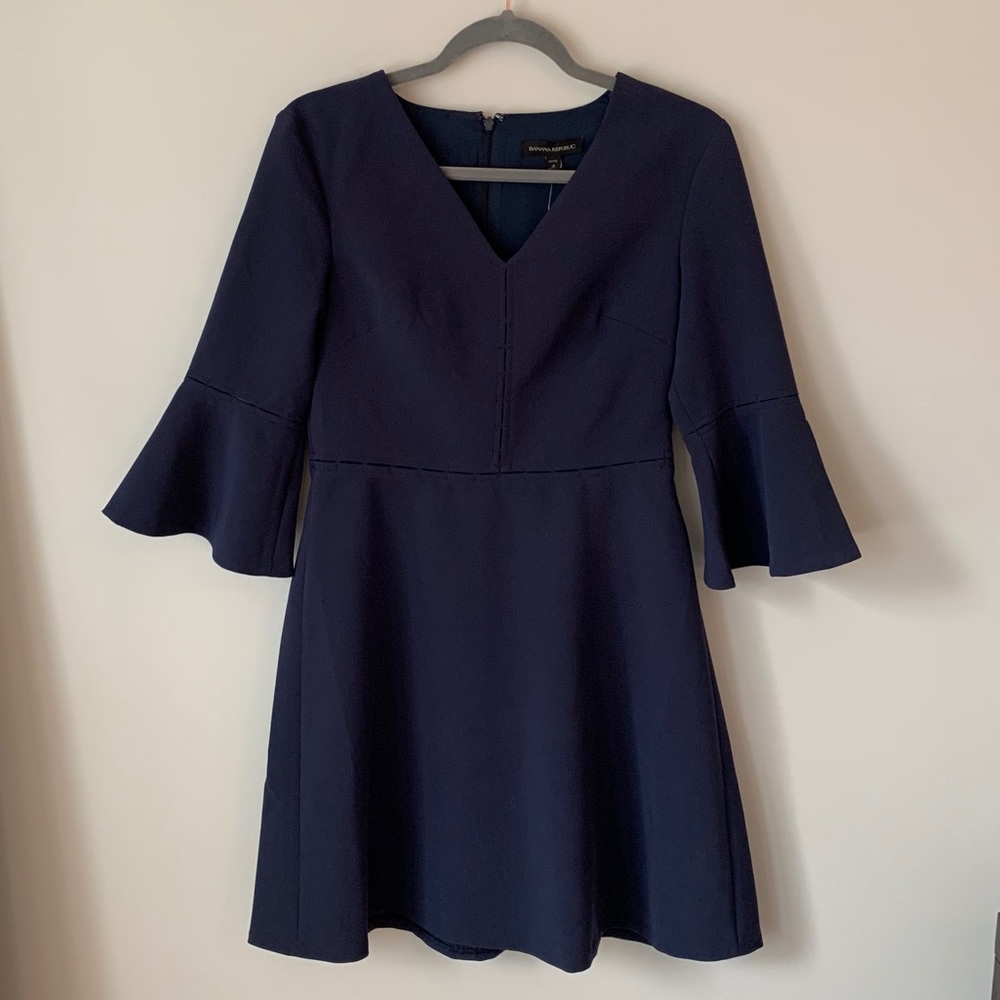 NWT Banana Republic Navy Dress Size 4P